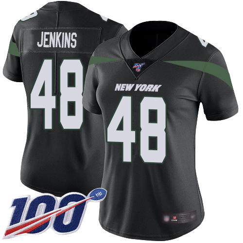 New York Jets Limited Black Women Jordan Jenkins Alternate Jersey NFL Football 48 100th Season Vapor Untouchable